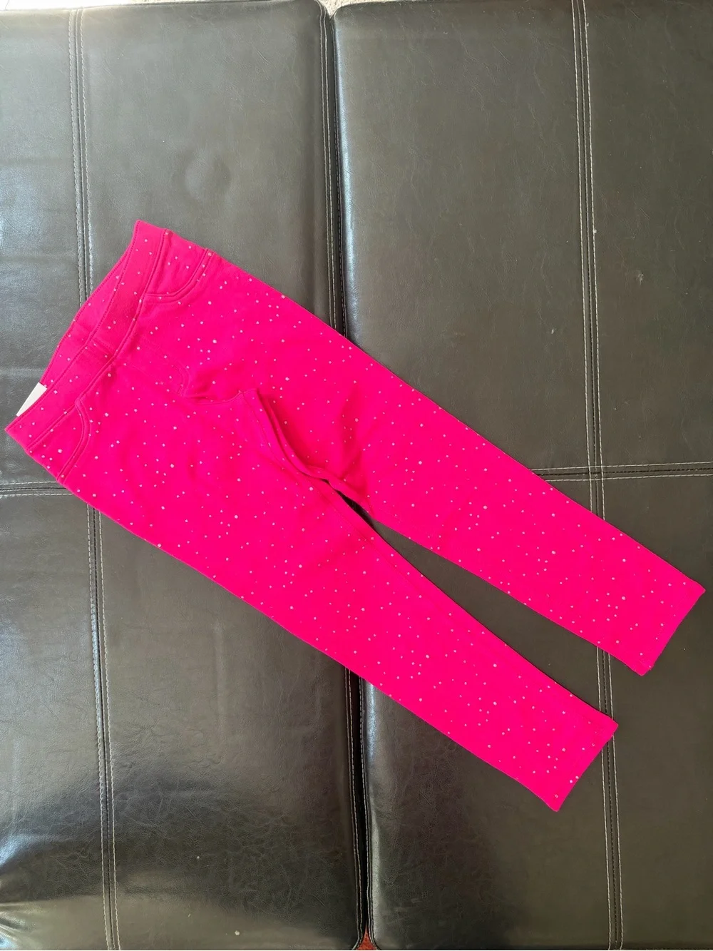 Jumping Beans - Girl’s Hot Pink Glitter Jeggings
